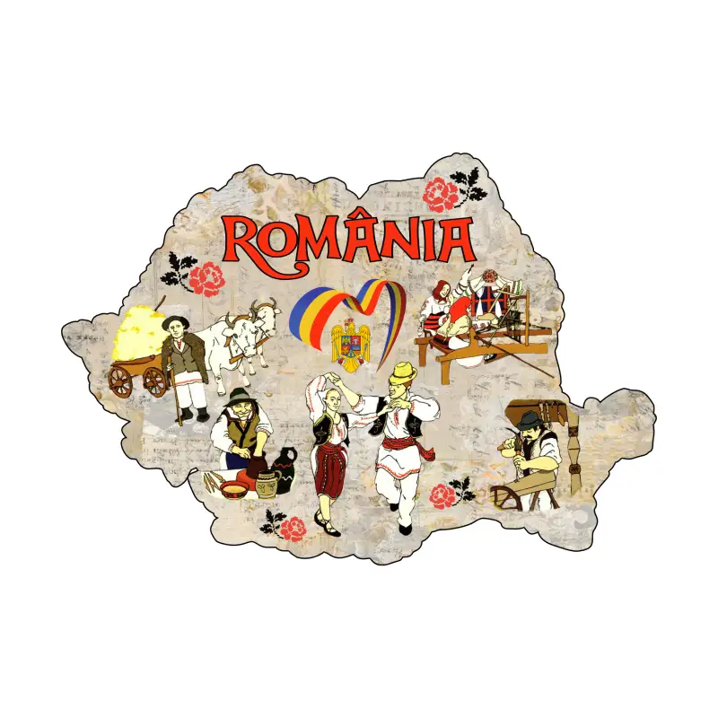 Tarani port poular, romania, magnet harta, model mgs 201v